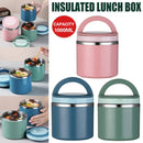 1L Large Capacity Stainless Steel Insulated Lunch Box Food Container Durable - Green