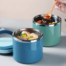 1L Large Capacity Stainless Steel Insulated Lunch Box Food Container Durable - Green