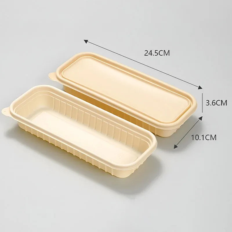 Corn Starch Meal Prep Containers Lids Durable Multi Compartment - A3