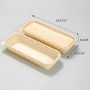 Corn Starch Meal Prep Containers Lids Durable Multi Compartment - A3