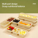 Corn Starch Meal Prep Containers Lids Durable Multi Compartment - C1