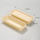 Corn Starch Meal Prep Containers Lids Durable Multi Compartment - C2B