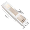 50-Pack White Drawer-Style Window Pastry Boxes, 20.5 x 7 x 5 cm
