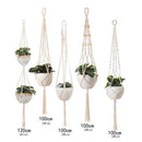 5-Piece Macrame Plant Hanger Set for Indoor Pots
