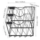 3-Tier Wall Mounted File Magazine Rack Easy to Use for Home Office Living Room