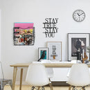 3-Tier Wall Mounted File Magazine Rack Easy to Use for Home Office Living Room