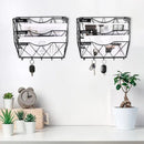 3-Tier Wall Mounted File Magazine Rack Easy to Use for Home Office Living Room