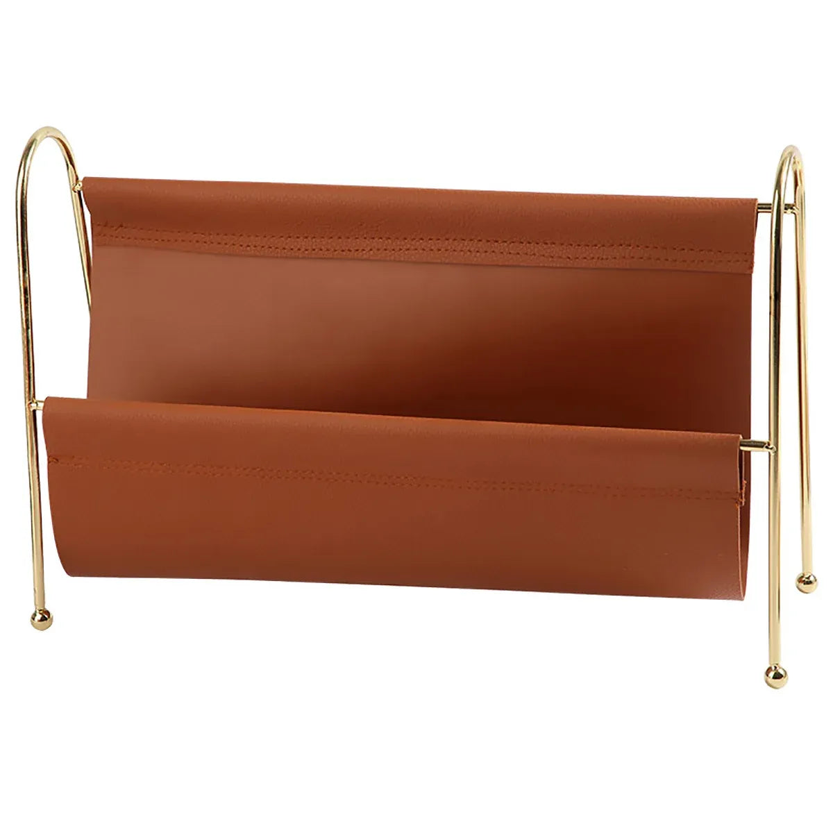 Minimalist Metal Magazine Rack Easy to Use Durable for Home Office Living Room