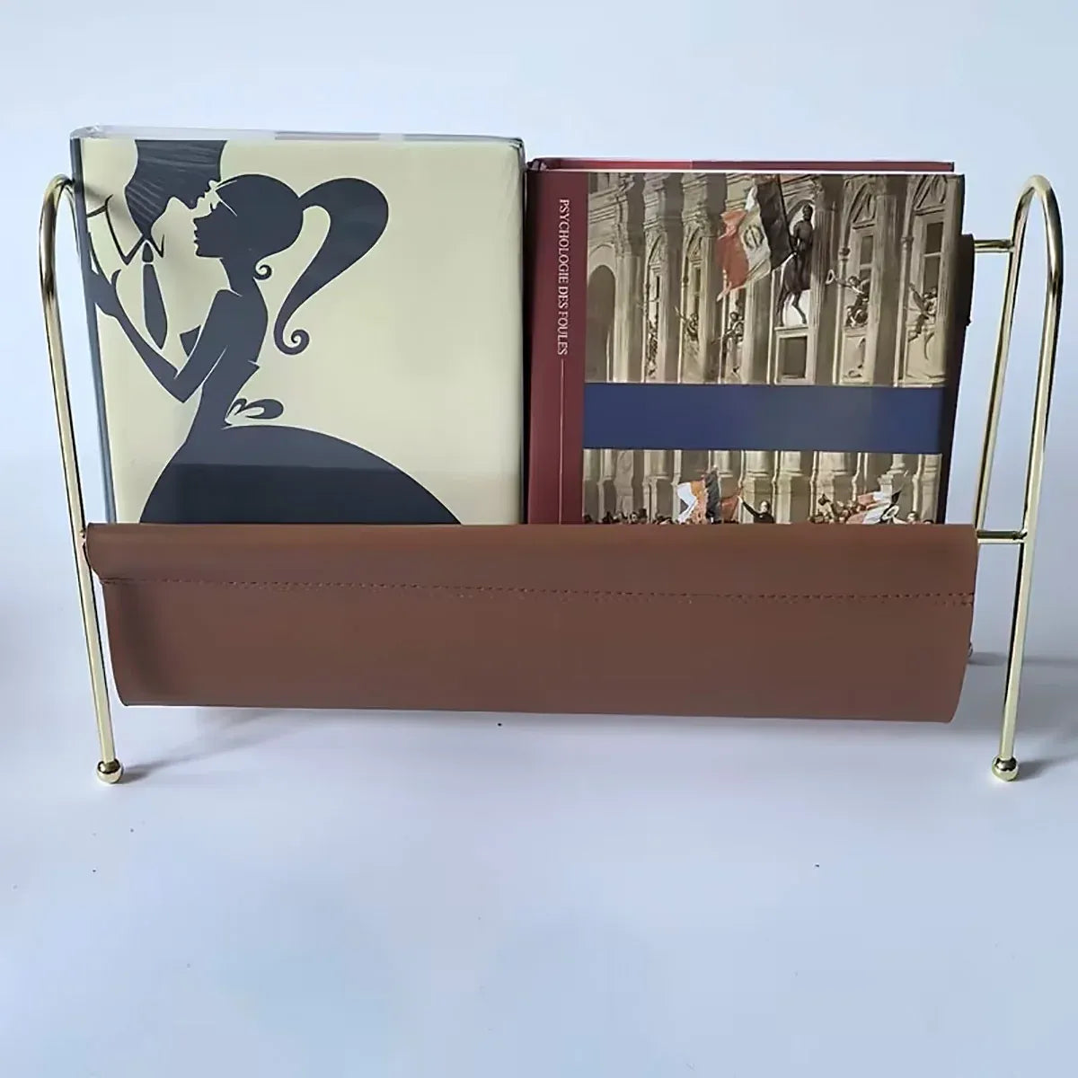 Minimalist Metal Magazine Rack Easy to Use Durable for Home Office Living Room