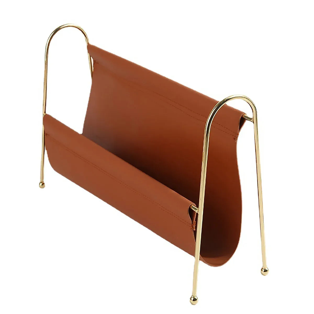 Minimalist Metal Magazine Rack Easy to Use Durable for Home Office Living Room