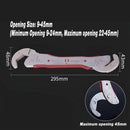 9-45mm Adjustable Wrench Wrench Multifunction Tool Quick Grip Universal Spanner