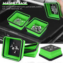 10PCS Silicone Magnetic Tool Tray Folding Storage Disk Screw Bolt Organizer