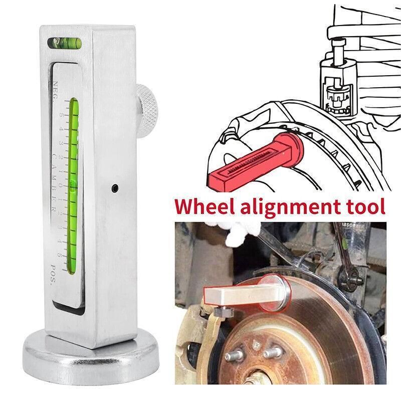 Auto Car Camber Castor Strut Wheel Alignment Adjustable Magnetic Gauge Tool