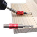 Pivot Drill Bit Holder Steel Impact Swivel Screw Adapter for Quick Bit Changes - Red Black