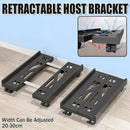 Plastic Computer Case Bracket Retractable Mobile Host Shelf for Under Desk Use