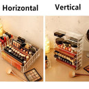 Clear Acrylic Cosmetic Makeup Organiser Lipstick Organizer Box Jewellery Storage - L Size 8Grids