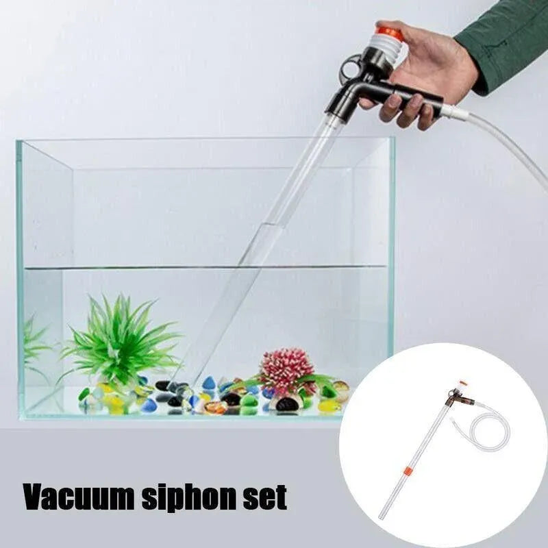 Pump Gravel Water Cleaning Kit Vacuum Cleaner Aquarium Fish Tank Siphon