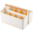 Portable Desktop Marker Pen and Stationery Storage Box Compartment Organizer