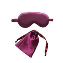 Pure Soft Silk EyeShade Blindfold Sleep Eye Mask Cover Light Shade Travel Relax - Dark Purple