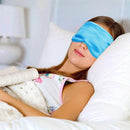Pure Soft Silk EyeShade Blindfold Sleep Eye Mask Cover Light Shade Travel Relax - Dark Purple