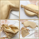 Pure Soft Silk EyeShade Blindfold Sleep Eye Mask Cover Light Shade Travel Relax - Dark Purple