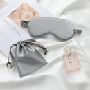 Pure Soft Silk EyeShade Blindfold Sleep Eye Mask Cover Light Shade Travel Relax - Light Purple