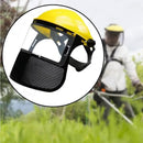 Garden Face Shield Headgear for Mowing and Outdoor Protective Use - Orange