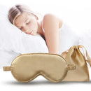 Pure Soft Silk EyeShade Blindfold Sleep Eye Mask Cover Light Shade Travel Relax - Sky Blue