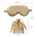 Pure Soft Silk EyeShade Blindfold Sleep Eye Mask Cover Light Shade Travel Relax - Sky Blue