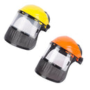 Garden Face Shield Headgear for Mowing and Outdoor Protective Use - Yellow