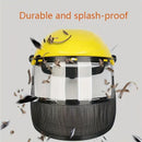 Garden Face Shield Headgear for Mowing and Outdoor Protective Use - Yellow