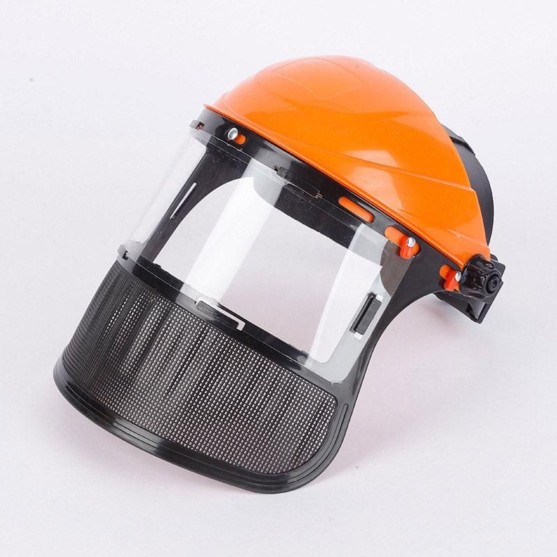 Garden Face Shield Headgear for Mowing and Outdoor Protective Use - Yellow