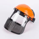Garden Face Shield Headgear for Mowing and Outdoor Protective Use - Yellow