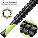 Muscle Roller Stick Full Body Fitness Massage Tool for Home and Gym Use - Black