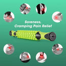 Muscle Roller Stick Full Body Fitness Massage Tool for Home and Gym Use - Orange