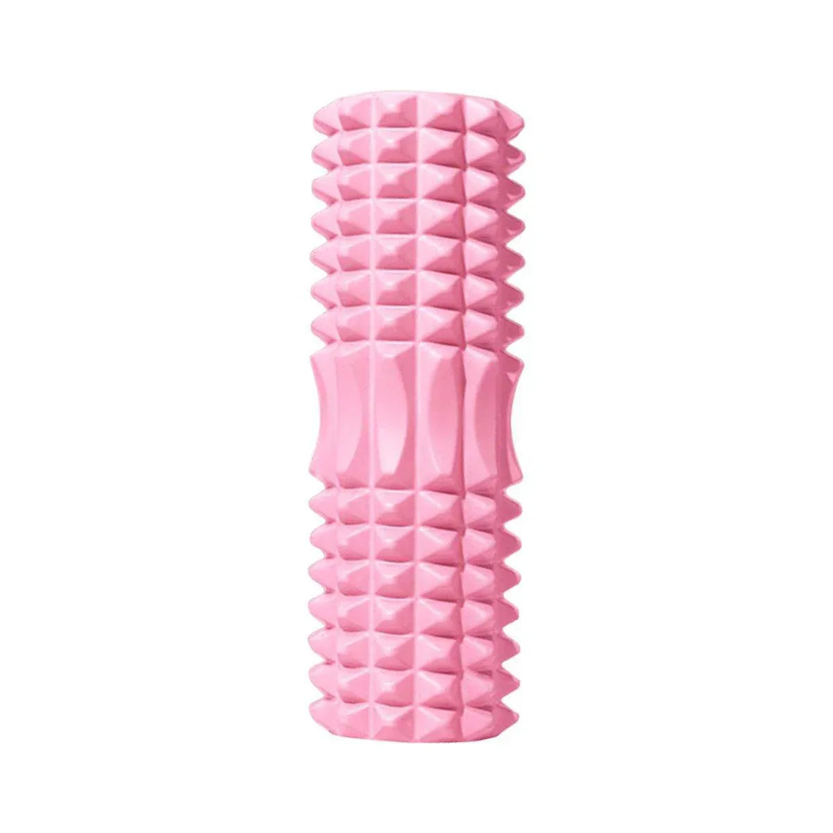 High Density EVA Foam Roller Yoga Massage Stick for Fitness - Crescent Style Pink-45cm