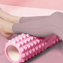 High Density EVA Foam Roller Yoga Massage Stick for Fitness - Crescent Style Pink-45cm