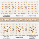 Pet Feeding Mat Dogs Cats Absorbent Non Slip Pet Placemat Waterproof Mat - Brown