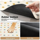 Pet Feeding Mat Dogs Cats Absorbent Non Slip Pet Placemat Waterproof Mat - Brown