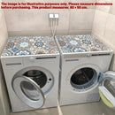 Washing Machine Water Absorbent Mat Quick Dry Dust Proof for Laundry Room Use - White Marble Pattern