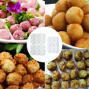 Meatball Maker Manual Meatloaf Mold Kibbeh Maker Press Minced Processor Tool - 9 Holes Clear