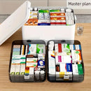 4 Layer Medicine Box Portable Medical Storage Family First Aid Emergency Box