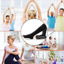 Women Long Massage Pilates Socks Yoga Socks Non Slip Socks Medium Open - Medium Open Toe Dark Gray