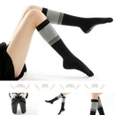 Women Long Massage Pilates Socks Yoga Socks Non Slip Socks Medium Open - Medium Open Toe Dark Gray