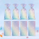 Mermaid Party Favour Bags 150 Pack with Gold Twist Ties 27.5 x 13 cm
