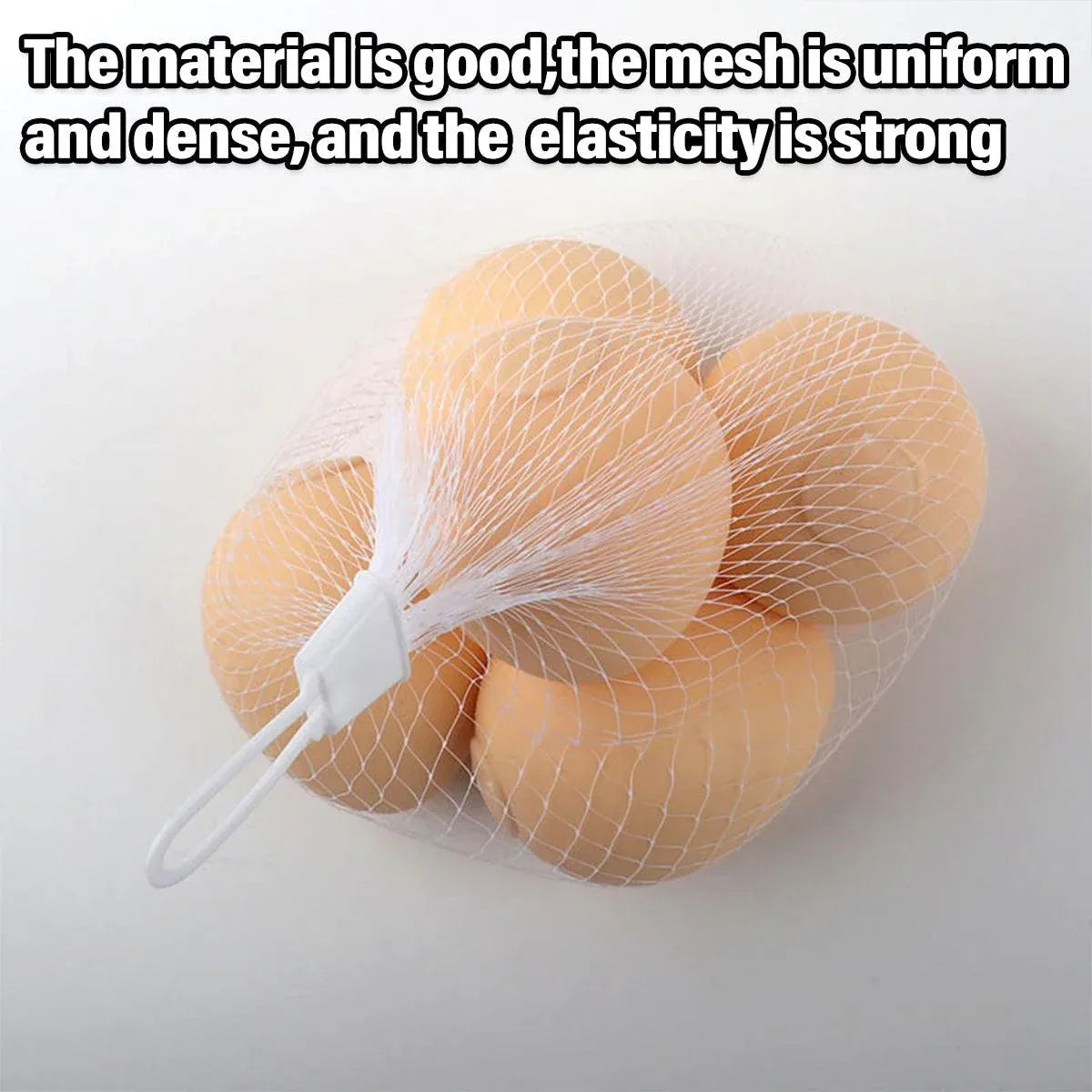 100pcs Nylon Mesh Bag Egg Storage Close Eye Plastic Mesh for Fruits Vegetables - 40cm