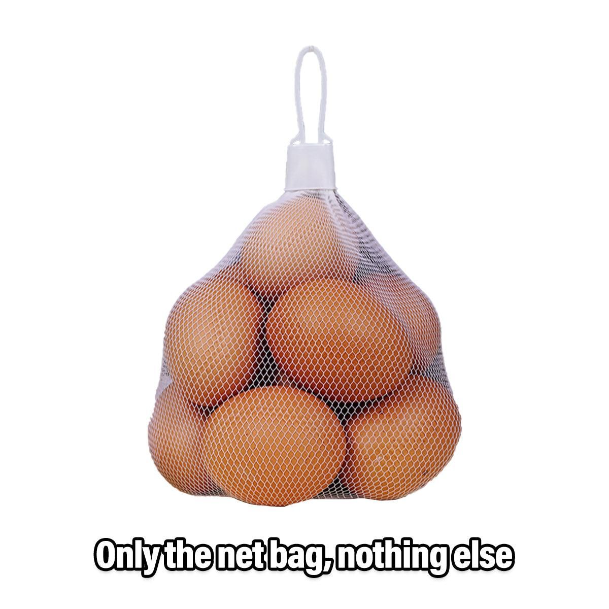 100pcs Nylon Mesh Bag Egg Storage Close Eye Plastic Mesh for Fruits Vegetables - 40cm