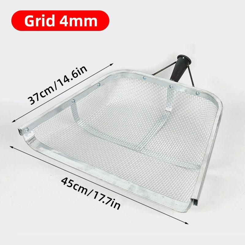 Stainless Steel Soil Sifter Drain Shovel Gardening Mesh Screen Filter Durable - 40MM