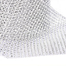 9m Diamante Diamond Ribbon Crystal Silver Rhinestone Mesh Wrap Wedding Party