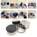 Round Tin Storage Box 100ml Easy Pull Lid Metal Container 10pcs Small Parts